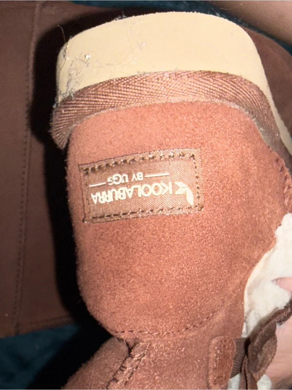 Koolaburra by UGG Brown Shearling-Lined Winter Boots with Back Ribbon Detail